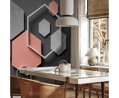 Artgeist Fototapetas - Hexagon Plan