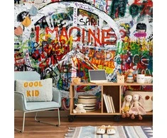 Artgeist Fototapetas - Hippie Graffiti