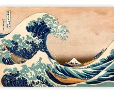 Artgeist Fototapetas - Hokusai: The Great Wave off Kanagawa (Reproduction)
