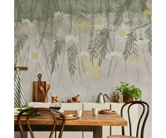 Artgeist Fototapetas - Home herbarium - subtle floral motif with flowers in watercolour style