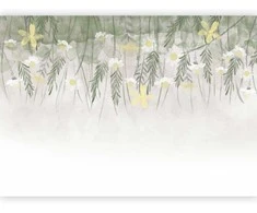 Artgeist Fototapetas - Home herbarium - subtle floral motif with flowers in watercolour style