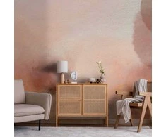 Artgeist Fototapetas - In pink clouds – soft textures in peach-pink hues