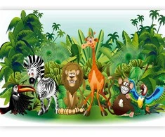 Artgeist Fototapetas - Jungle Animals