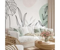 Artgeist Fototapetas - Leaves in Pastels