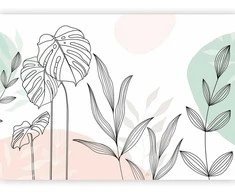 Artgeist Fototapetas - Leaves in Pastels