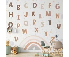 Artgeist Fototapetas - Letters in Soft Colours