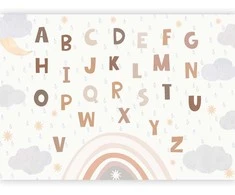 Artgeist Fototapetas - Letters in Soft Colours