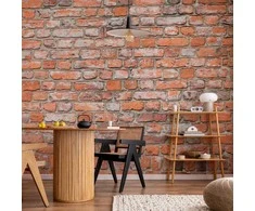 Artgeist Fototapetas - Loft Wall - Pattern Imitating an Old Raudona Brick