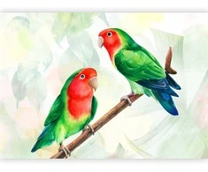 Artgeist Fototapetas - Lovebirds