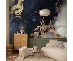 Artgeist Fototapetas - Marble and Garnet - Abstract Textured Pattern Inspired by a Starry Sky