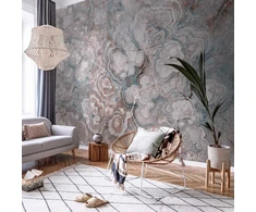 Artgeist Fototapetas - Marble Flowers - Natural Stone Structures in Pastel Colours