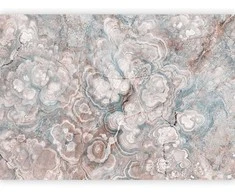 Artgeist Fototapetas - Marble Flowers - Natural Stone Structures in Pastel Colours