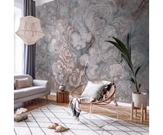 Artgeist Fototapetas - Marble Flowers - Natural Stone Structures in Pastel Colours