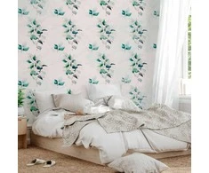 Artgeist Fototapetas - Mint žalias nature - solid floral pattern with žalias leaves