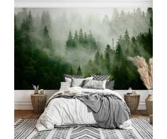 Artgeist Fototapetas - Mountain Forest (Žalias)