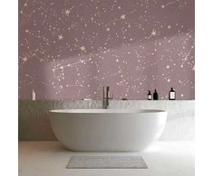 Artgeist Fototapetas - Night Sky - Artistic Constellations and Stars in Pastel Shades
