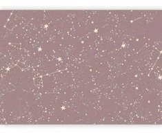 Artgeist Fototapetas - Night Sky - Artistic Constellations and Stars in Pastel Shades
