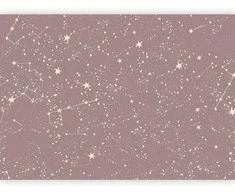 Artgeist Fototapetas - Night Sky - Artistic Constellations and Stars in Pastel Shades