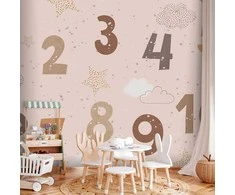 Artgeist Fototapetas - Numbers Among Snowflakes