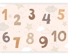 Artgeist Fototapetas - Numbers Among Snowflakes