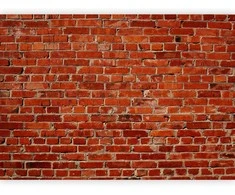 Artgeist Fototapetas - Old wall – retro-style red brick wall