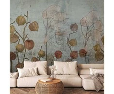Artgeist Fototapetas - Painted Lunaria