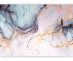 Artgeist Fototapetas - Pastel Stones - Rožinė and Mėlyna Marble-based Structures