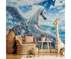 Artgeist Fototapetas - Pegasus (Mėlyna)
