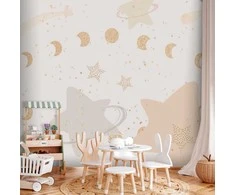 Artgeist Fototapetas - Phases of the Moon Among Stardust