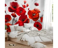 Artgeist Fototapetas - Poppies in the Moonlight