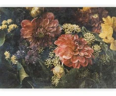 Artgeist Fototapetas - Retro Flowers - First Variant