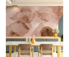 Artgeist Fototapetas - Rožinė terrazzo - minimalist background in marble watercolour pattern