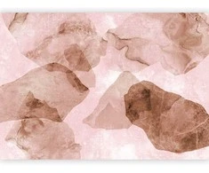 Artgeist Fototapetas - Rožinė terrazzo - minimalist background in marble watercolour pattern