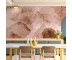 Artgeist Fototapetas - Rožinė terrazzo - minimalist background in marble watercolour pattern