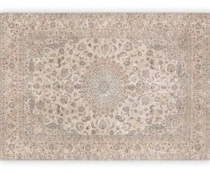 Artgeist Fototapetas - Sand carpet - worn Persian carpet with rich decorative motifs