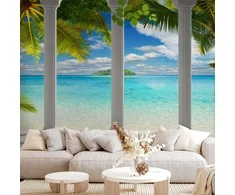 Artgeist Fototapetas - Sea behind Columns
