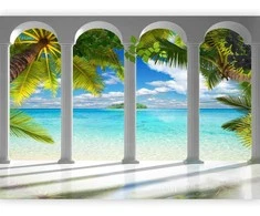 Artgeist Fototapetas - Sea behind Columns