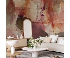 Artgeist Fototapetas - Spring composition – transparencies and forms in watercolor style
