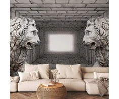 Artgeist Fototapetas - Stone Lions