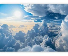 Artgeist Fototapetas - Symphony of Light: Sun and Clouds Collaborating on a Beautiful Sky