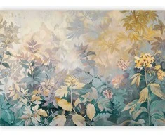 Artgeist Fototapetas - Tapestry Pattern with a Meadow and Flowers Kilim with a Spring Motif