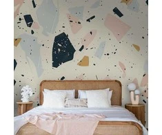 Artgeist Fototapetas - Terrazzo with Large Scaled Stones in Subdued Colors