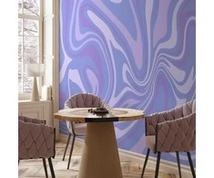 Artgeist Fototapetas - Violetinė Composition - Abstract Background in Violet-Violetinė-Lavender Hues