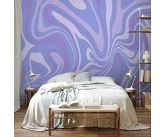 Artgeist Fototapetas - Violetinė Composition - Abstract Background in Violet-Violetinė-Lavender Hues
