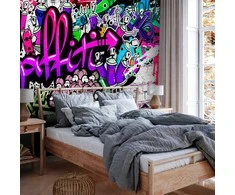 Artgeist Fototapetas - Violetinė Graffiti