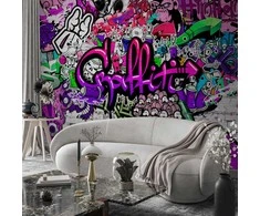 Artgeist Fototapetas - Violetinė Graffiti