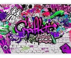 Artgeist Fototapetas - Violetinė Graffiti