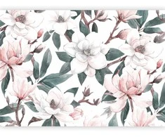 Artgeist Fototapetas - Watercolor Magnolias - Second Variant