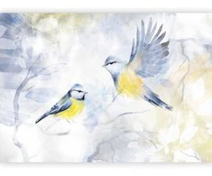 Artgeist Fototapetas - Watercolor Tit - First Variant