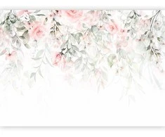 Artgeist Fototapetas - Waterfall of Roses - First Variant